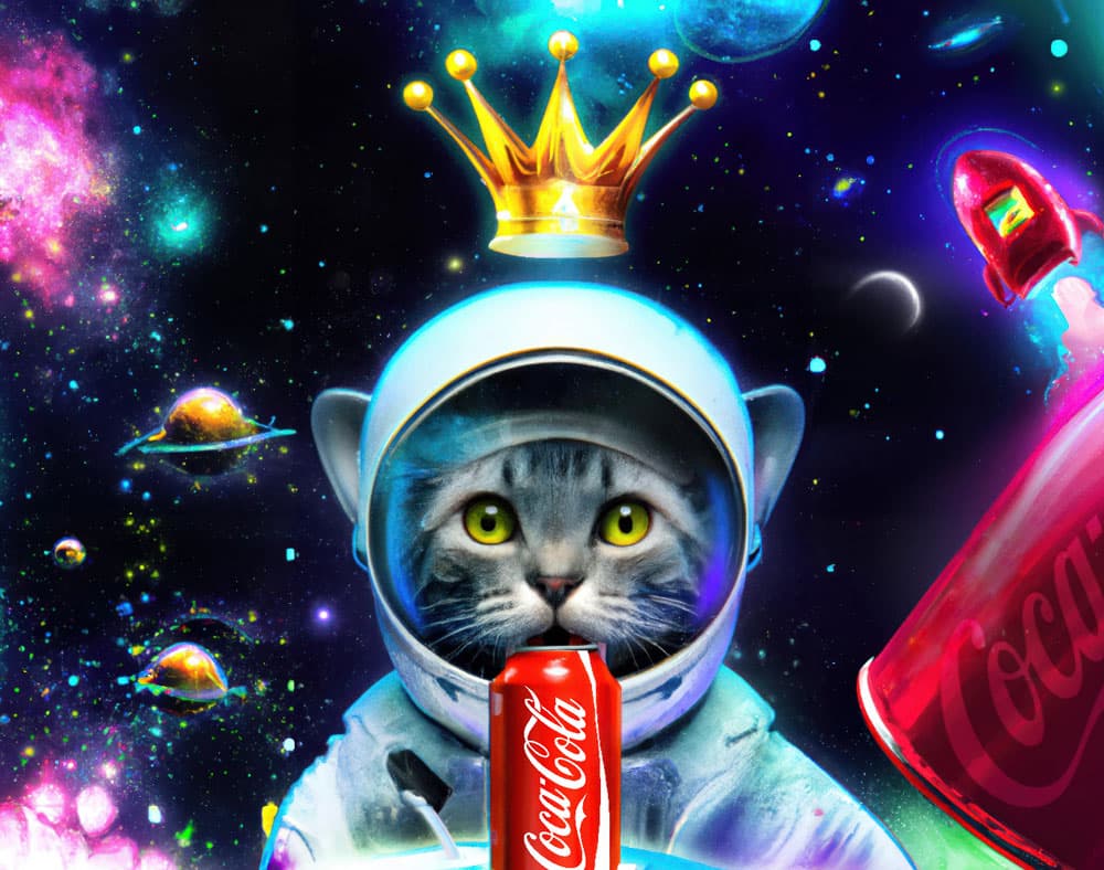 AI advertising example: Coca-Cola Create Real Magic generative campaign